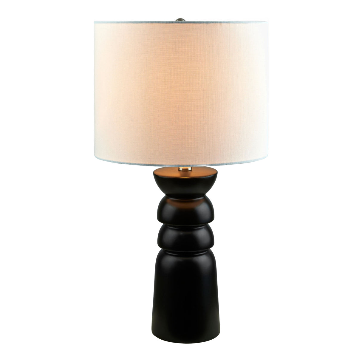 Modern European furniture - Black Ceramic Table Lamp - www.oroa.com