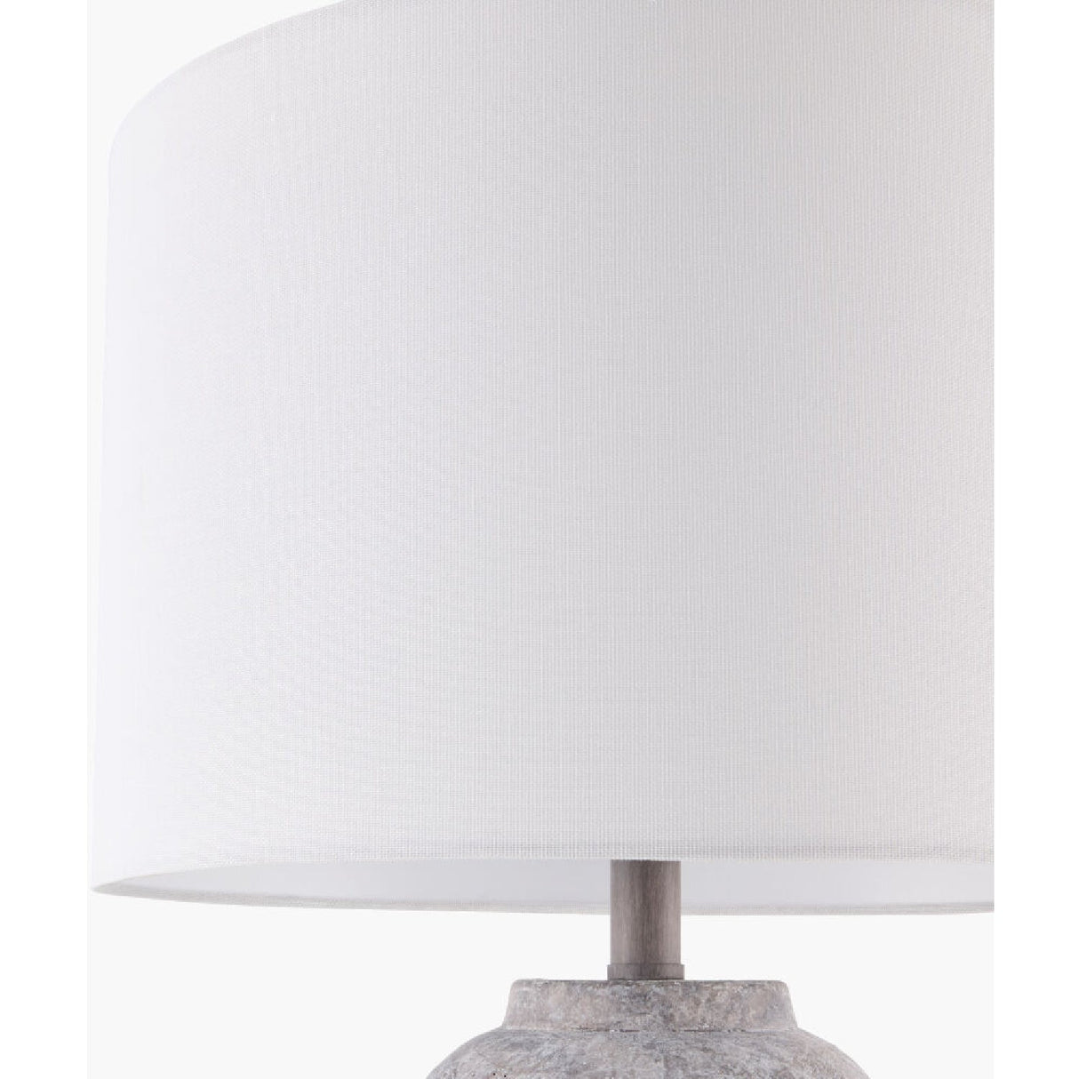 Modern European furniture - Linen Painted Cement Table Lamp - www.oroa.com