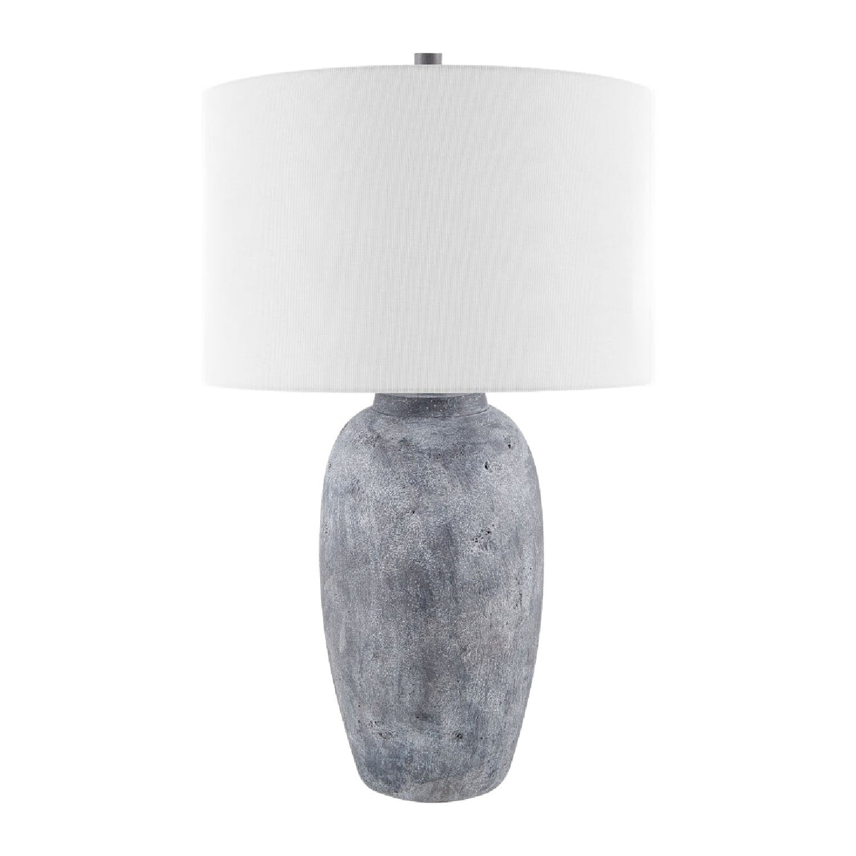 Modern European furniture - Linen Painted Cement Table Lamp - www.oroa.com