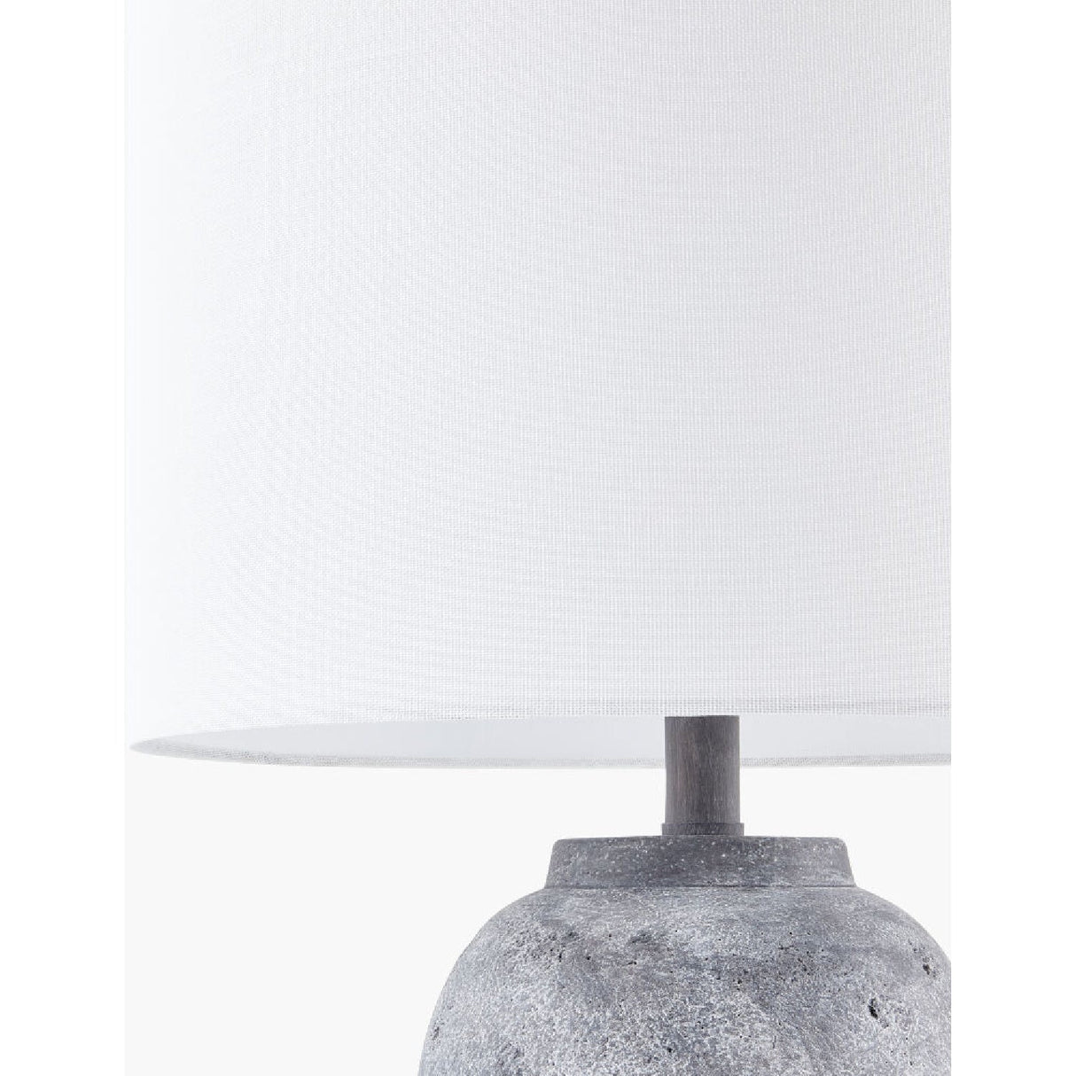 Modern European furniture - Linen Painted Cement Table Lamp - www.oroa.com