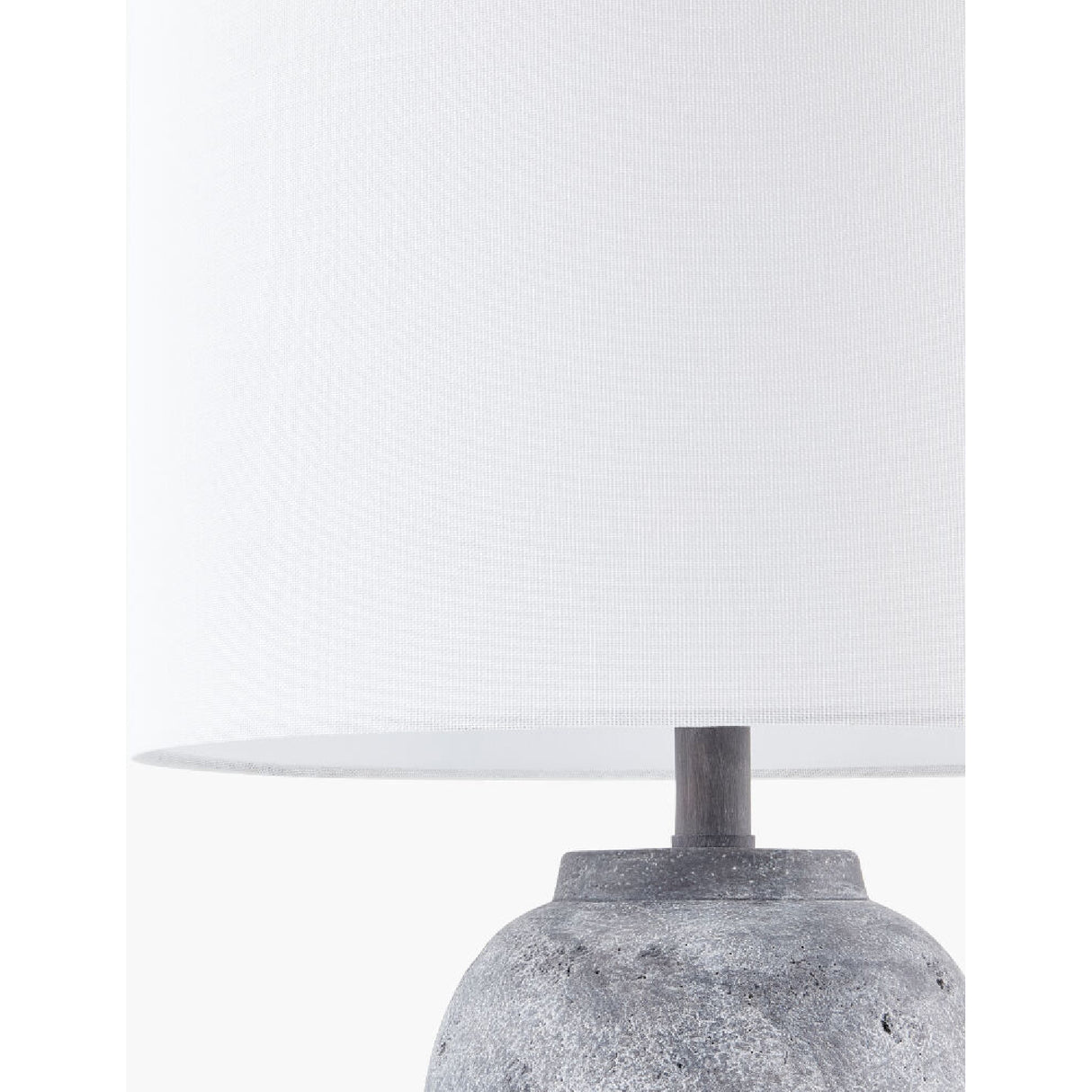 Modern European furniture - Linen Painted Cement Table Lamp - www.oroa.com