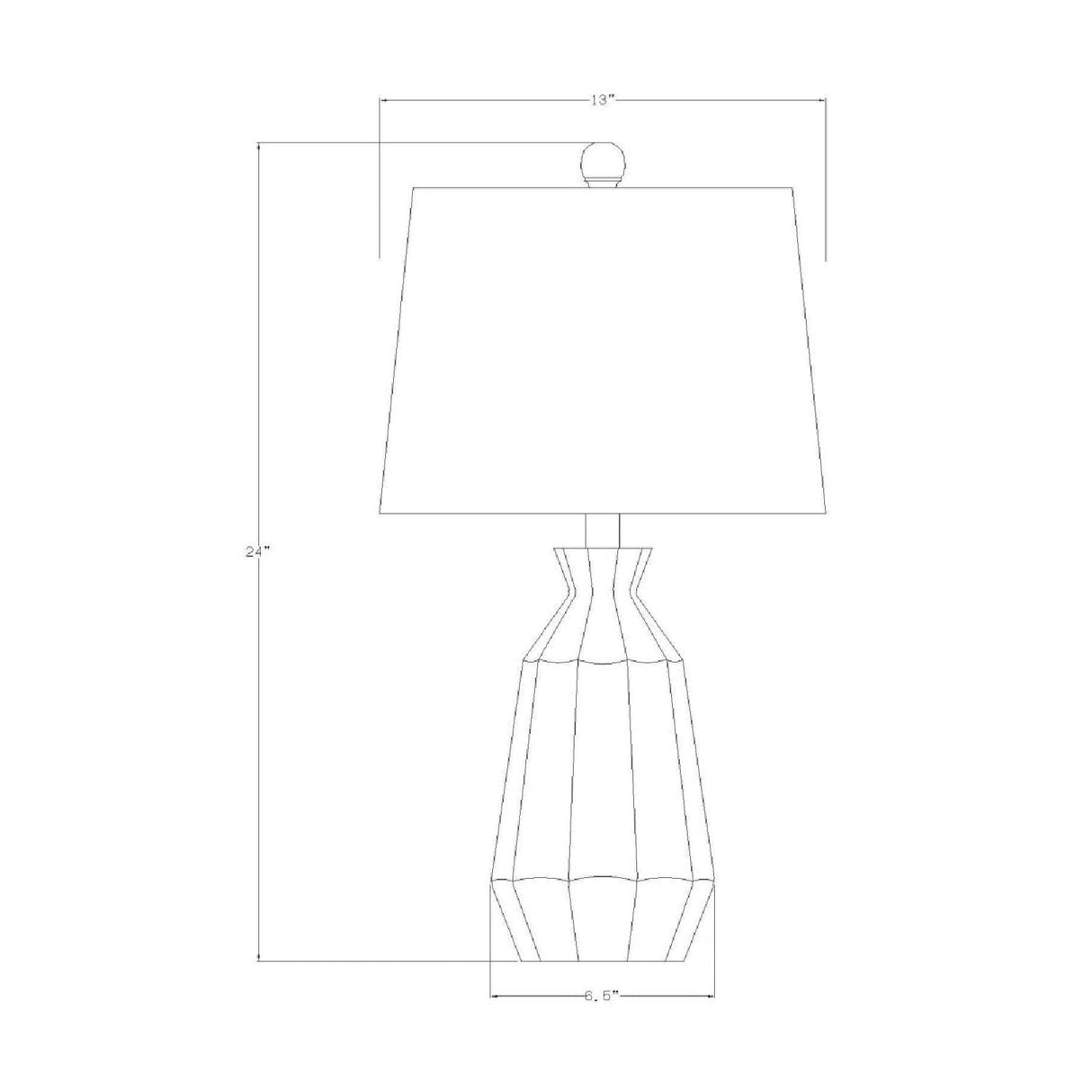 Modern European furniture - Neon Glazed Ceramic Table Lamp - www.oroa.com