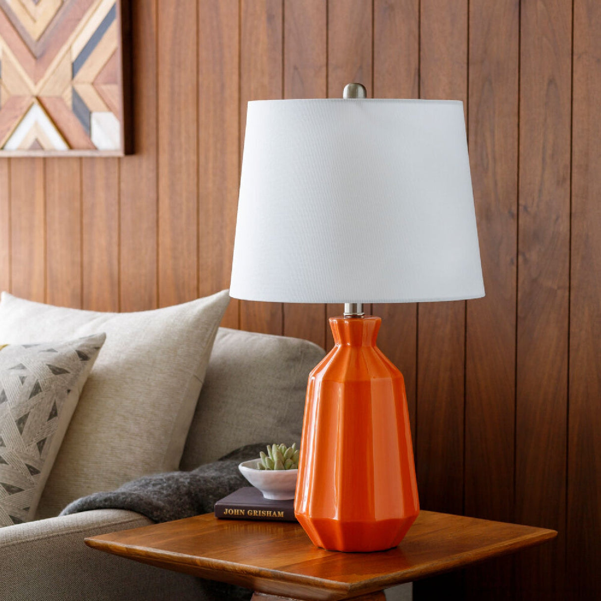 Modern European furniture - Neon Glazed Ceramic Table Lamp - www.oroa.com