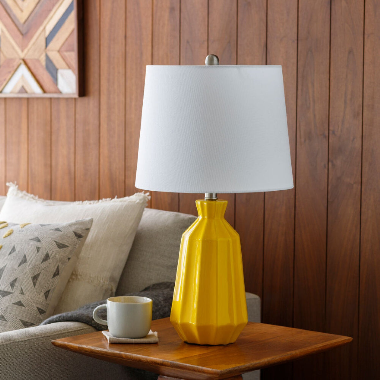 Modern European furniture - Neon Glazed Ceramic Table Lamp - www.oroa.com
