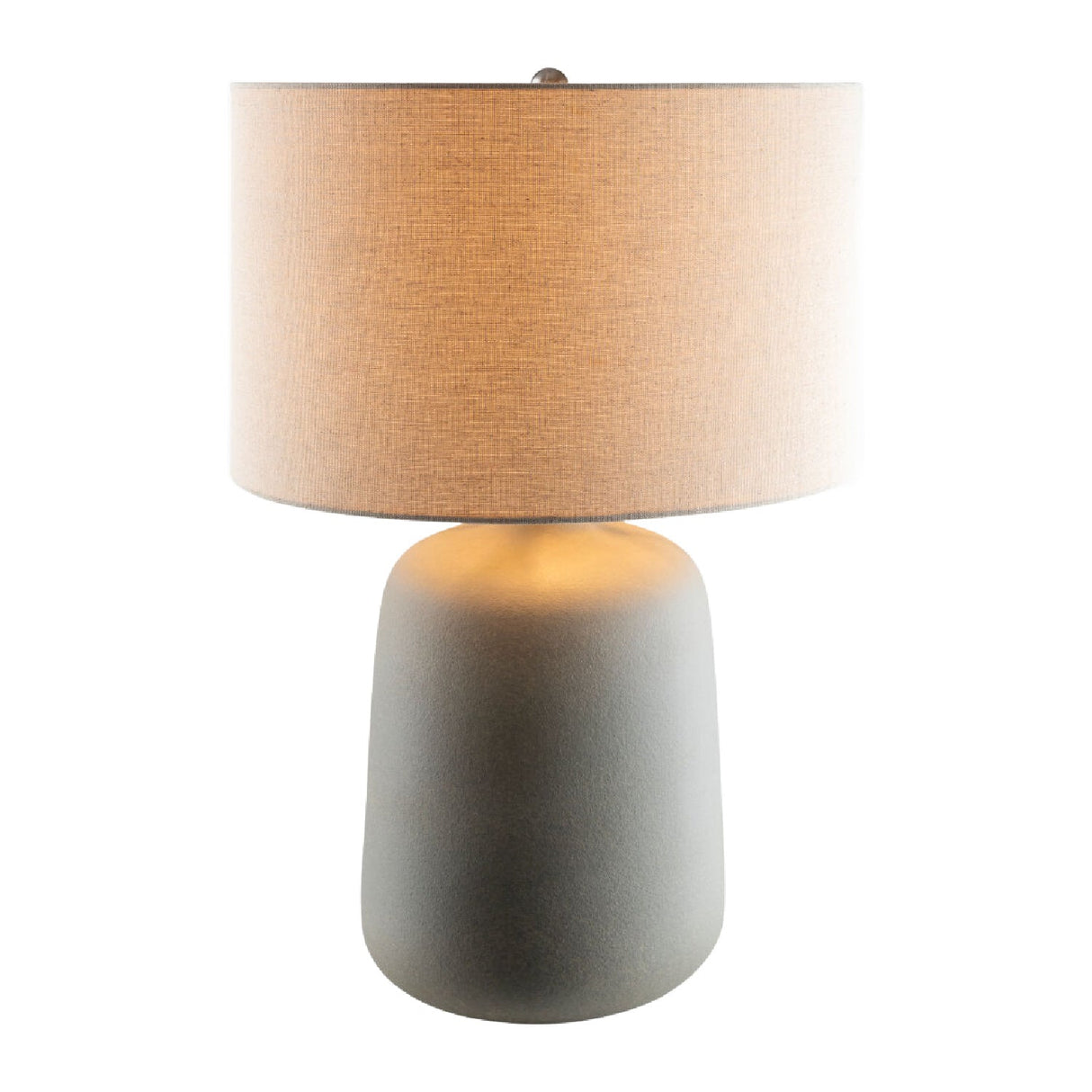 Modern European furniture - Ceramic Beige Linen Table Lamp - www.oroa.com