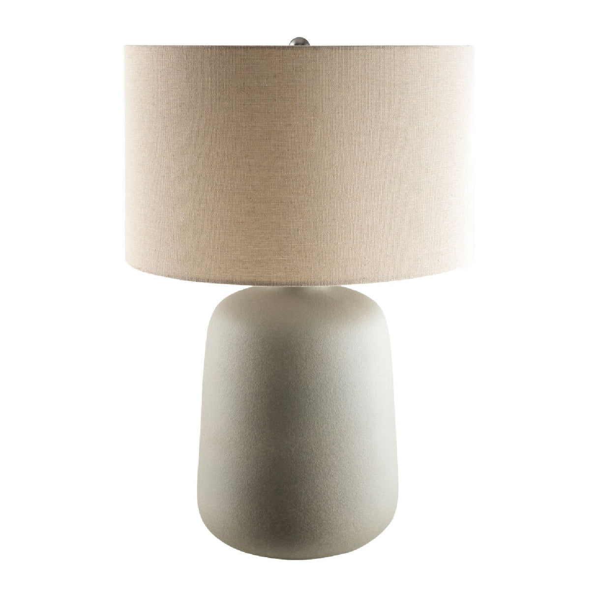 Modern European furniture - Ceramic Beige Linen Table Lamp - www.oroa.com