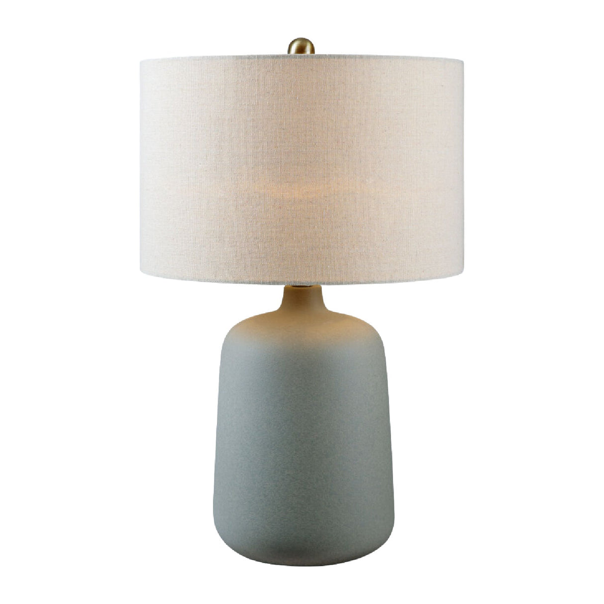 Modern European furniture - Ceramic Beige Linen Table Lamp - www.oroa.com