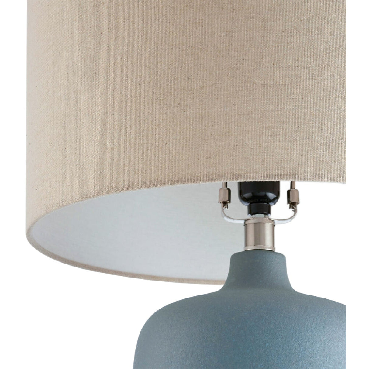 Modern European furniture - Ceramic Beige Linen Table Lamp - www.oroa.com