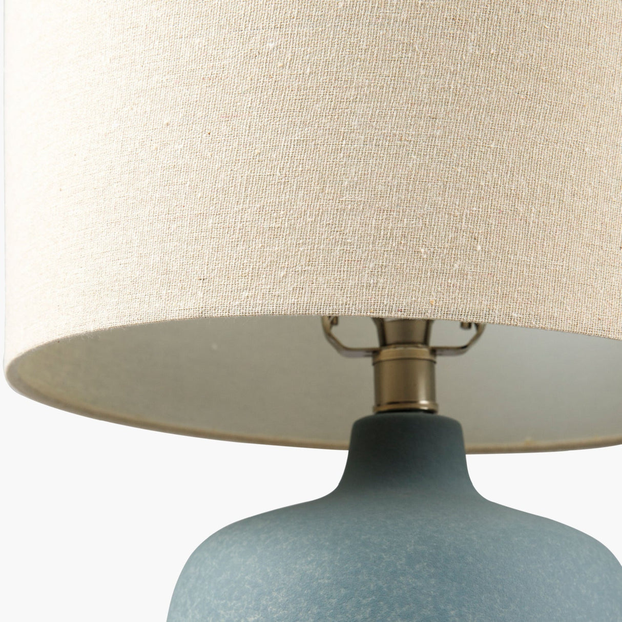 Modern European furniture - Beige Linen Ceramic Table Lamp - www.oroa.com