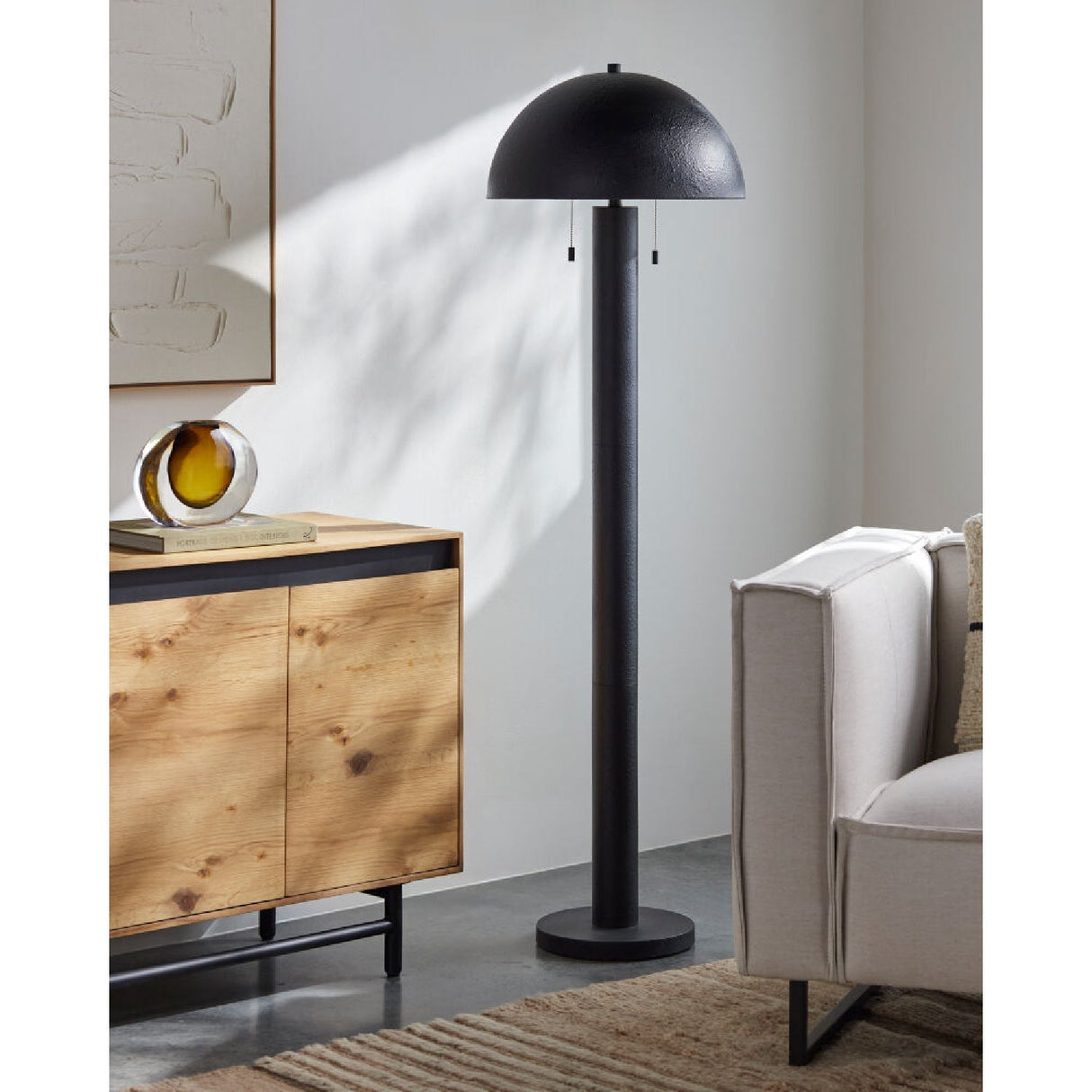 Modern European furniture - Metal Dome Floor Lamp - www.oroa.com
