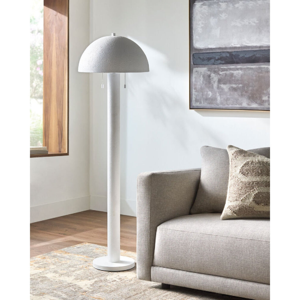Modern European furniture - Metal Dome Floor Lamp - www.oroa.com