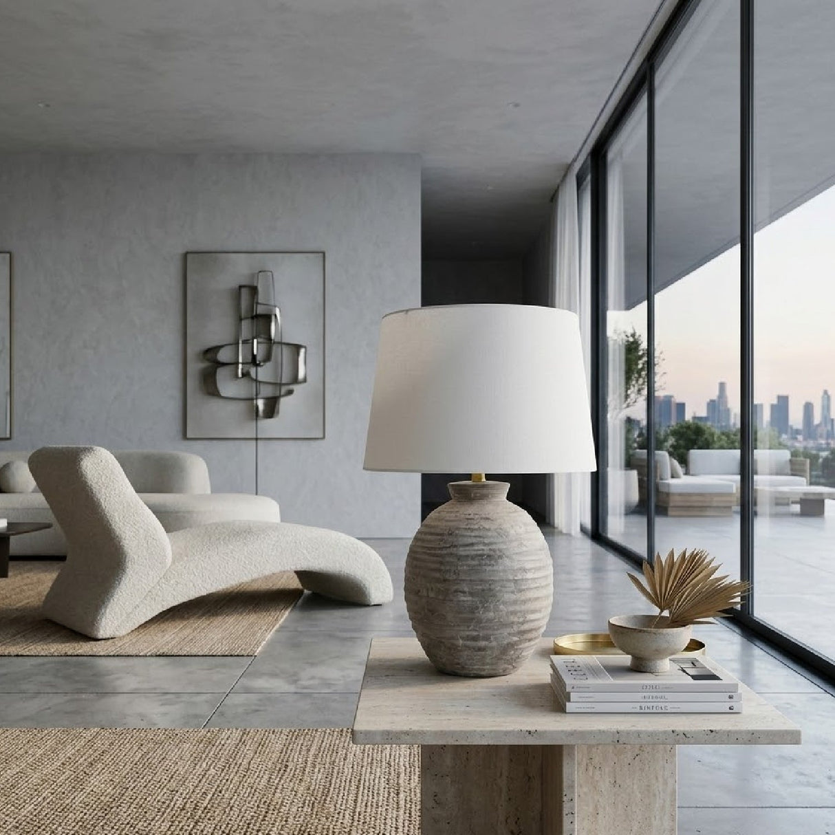 Modern European furniture - Ceramic Accent Table Lamp - www.oroa.com