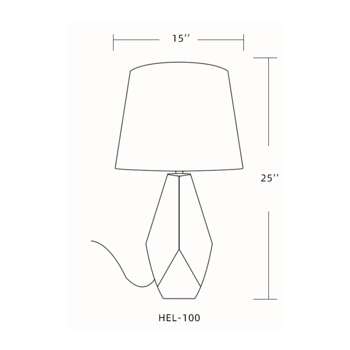 Marbled Black Ceramic Table Lamp | Oroa.com