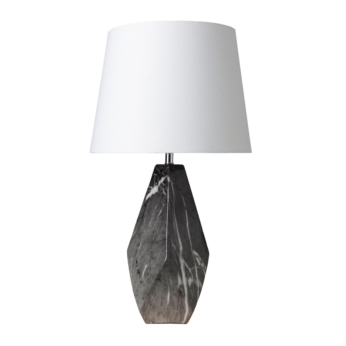 Modern European furniture - Marbled Black Ceramic Table Lamp - www.oroa.com