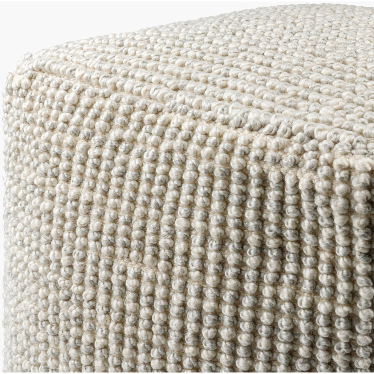 Modern European furniture - Gray Woven Cube Outdoor Pouf - www.oroa.com