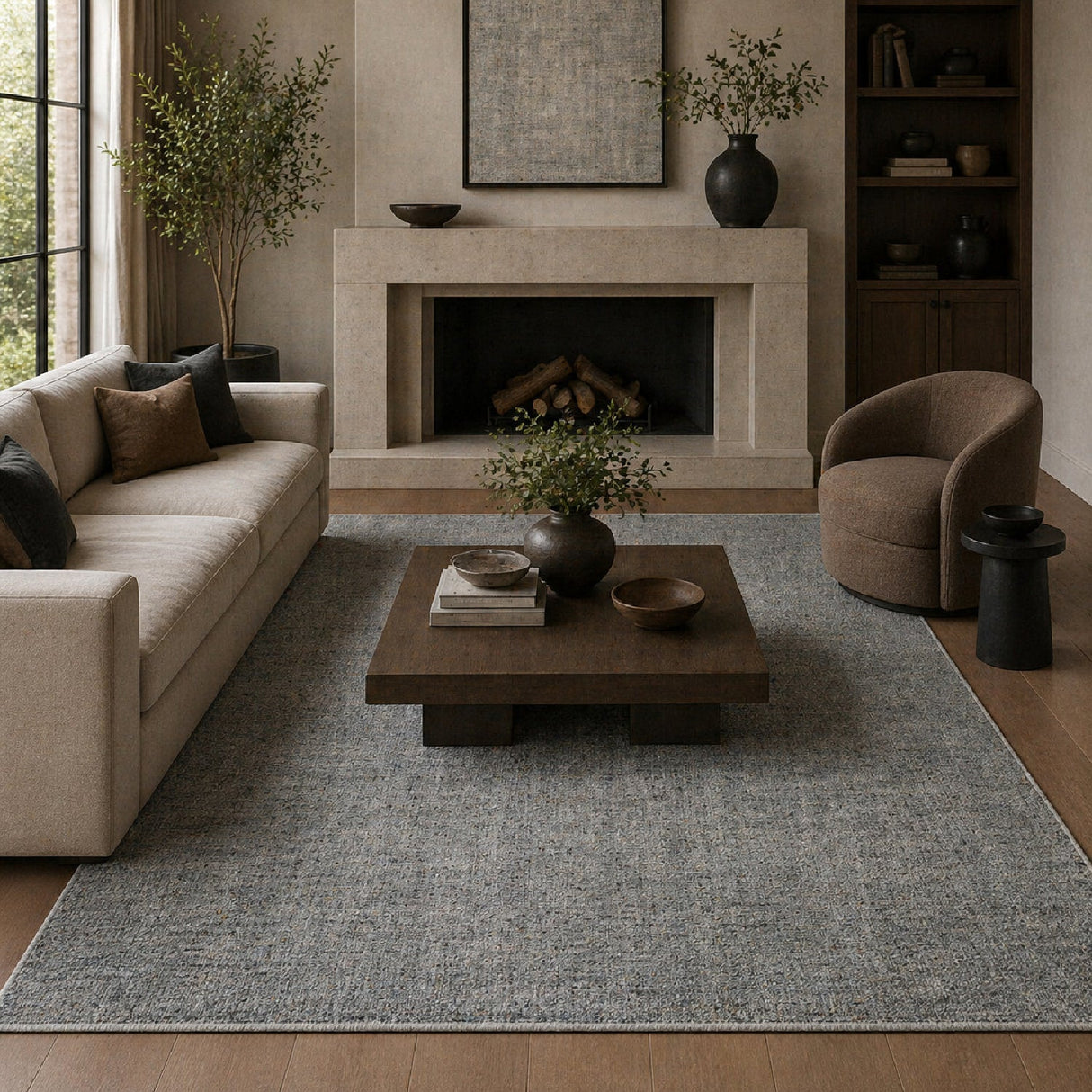 Modern furniture - Hand-Loomed Wool Blend Carpet - www.oroa.com