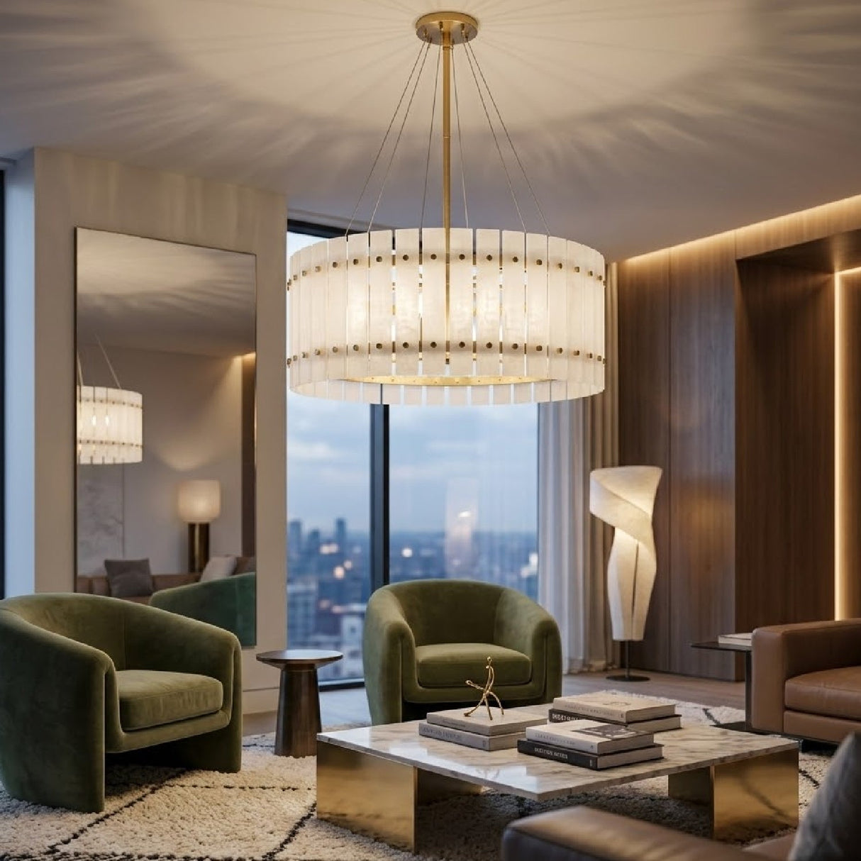 Modern European furniture - Gold Framed Chandelier - www.oroa.com