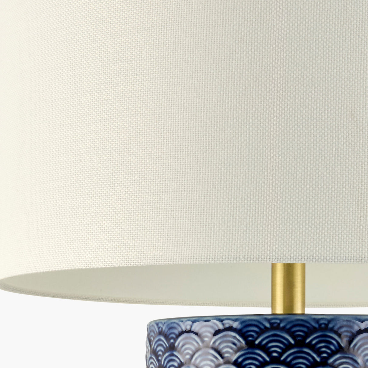 Modern European furniture - Hand-painted Blue Ceramic Table Lamp - www.oroa.com