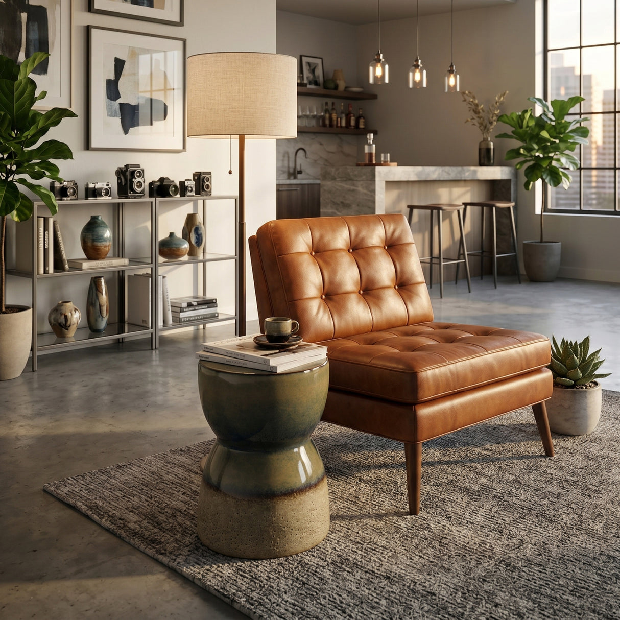 Modern European furniture - Ceramic Garden Stool - www.oroa.com