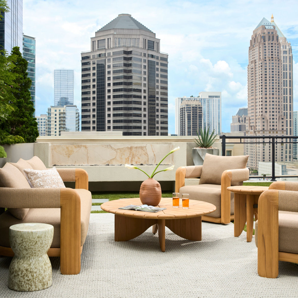 Modern European furniture - Ceramic Garden Stool - www.oroa.com