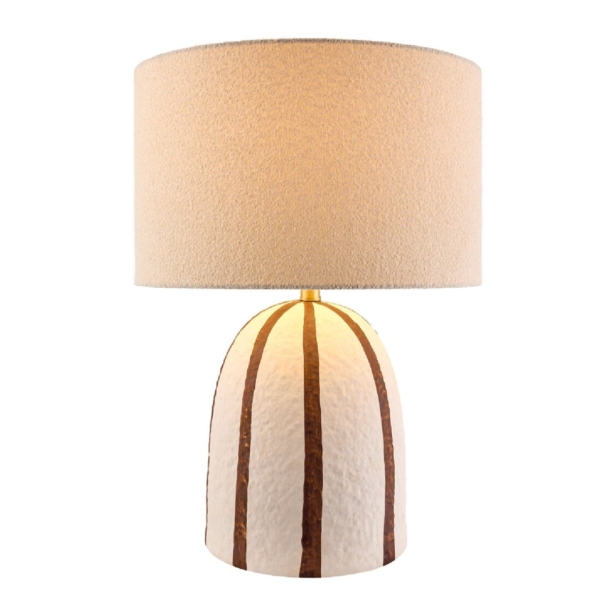 Modern European furniture - Vertical Lined Ceramic Table Lamp - www.oroa.com