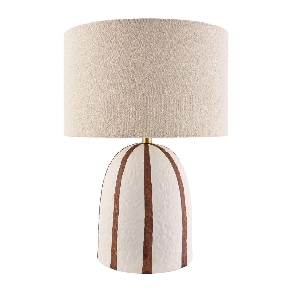 Modern European furniture - Vertical Lined Ceramic Table Lamp - www.oroa.com