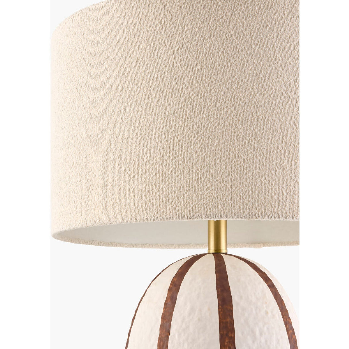 Modern European furniture - Vertical Lined Ceramic Table Lamp - www.oroa.com