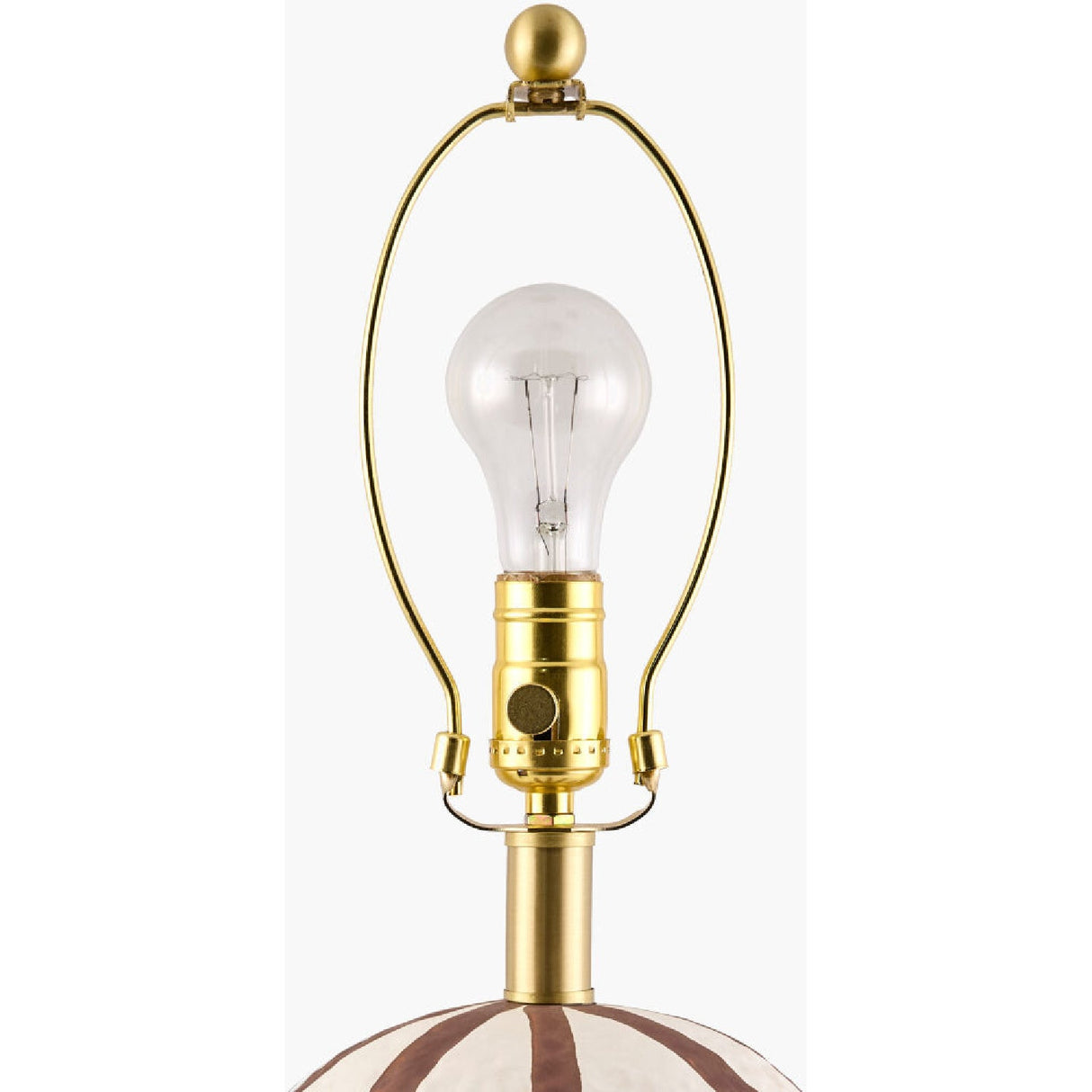 Modern European furniture - Vertical Lined Ceramic Table Lamp - www.oroa.com