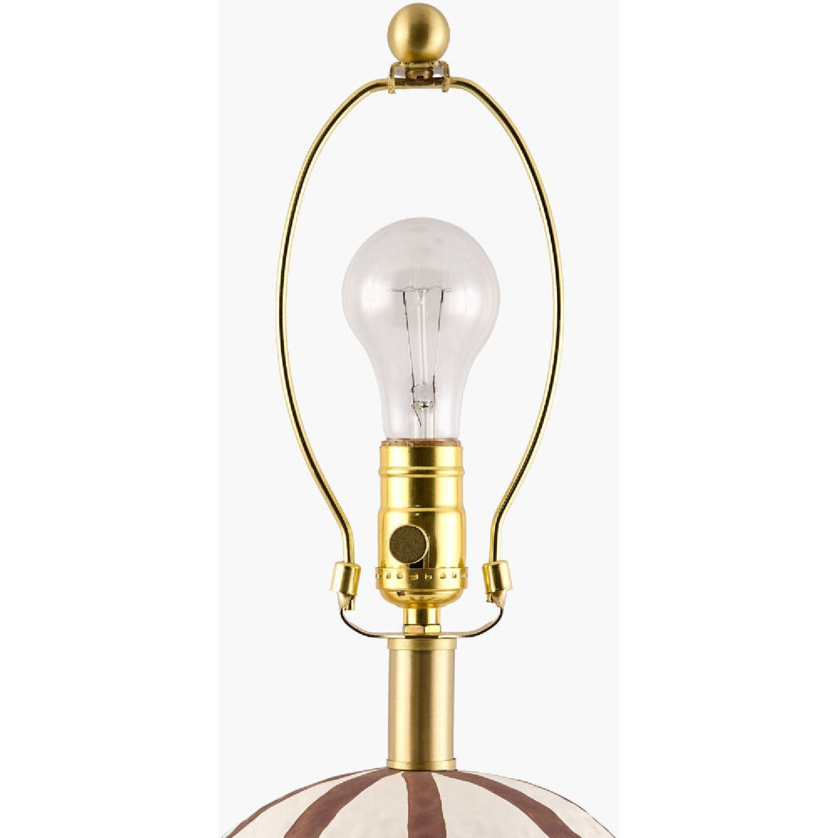 Modern European furniture - Vertical Lined Ceramic Table Lamp - www.oroa.com
