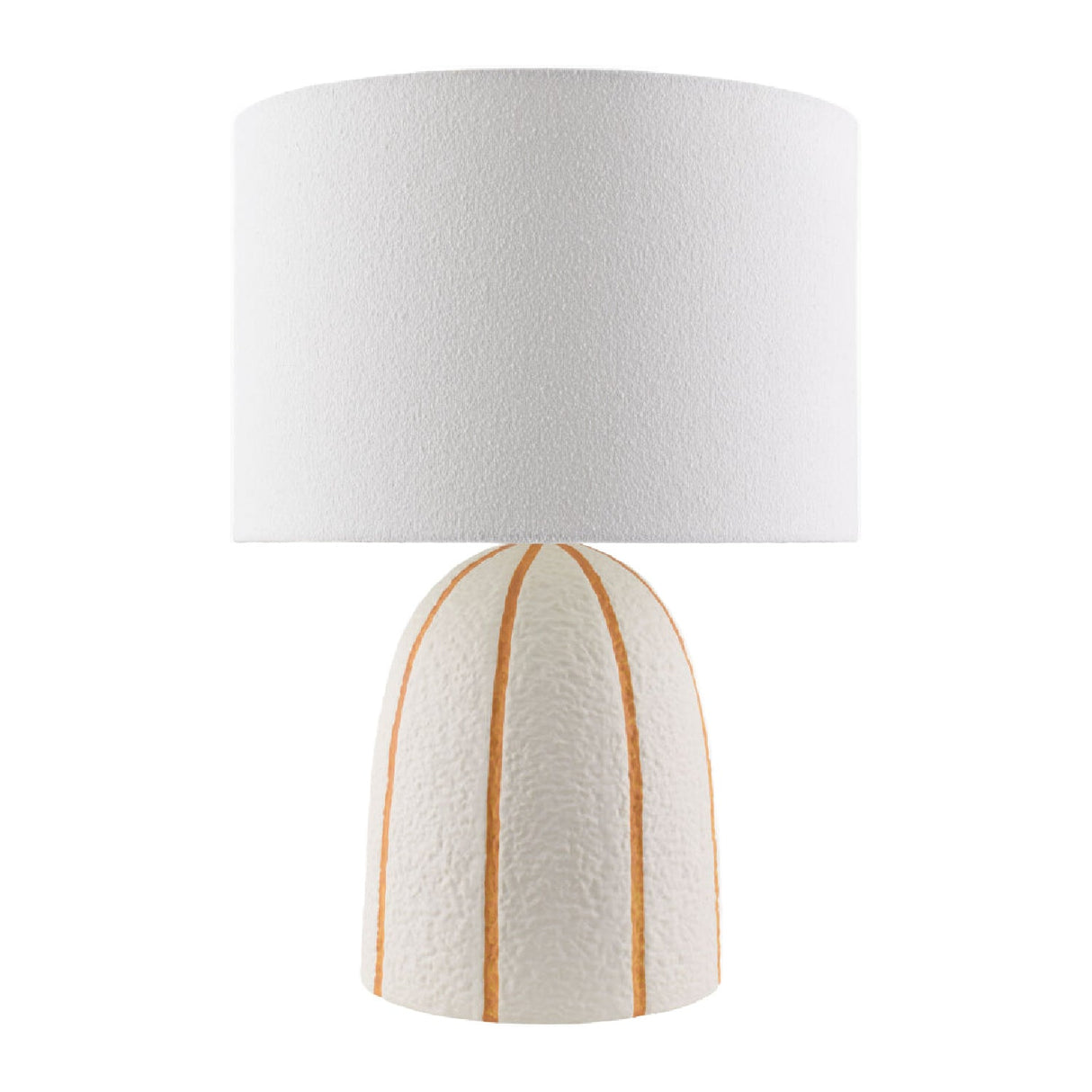 Modern European furniture - Vertical Lined Ceramic Table Lamp - www.oroa.com