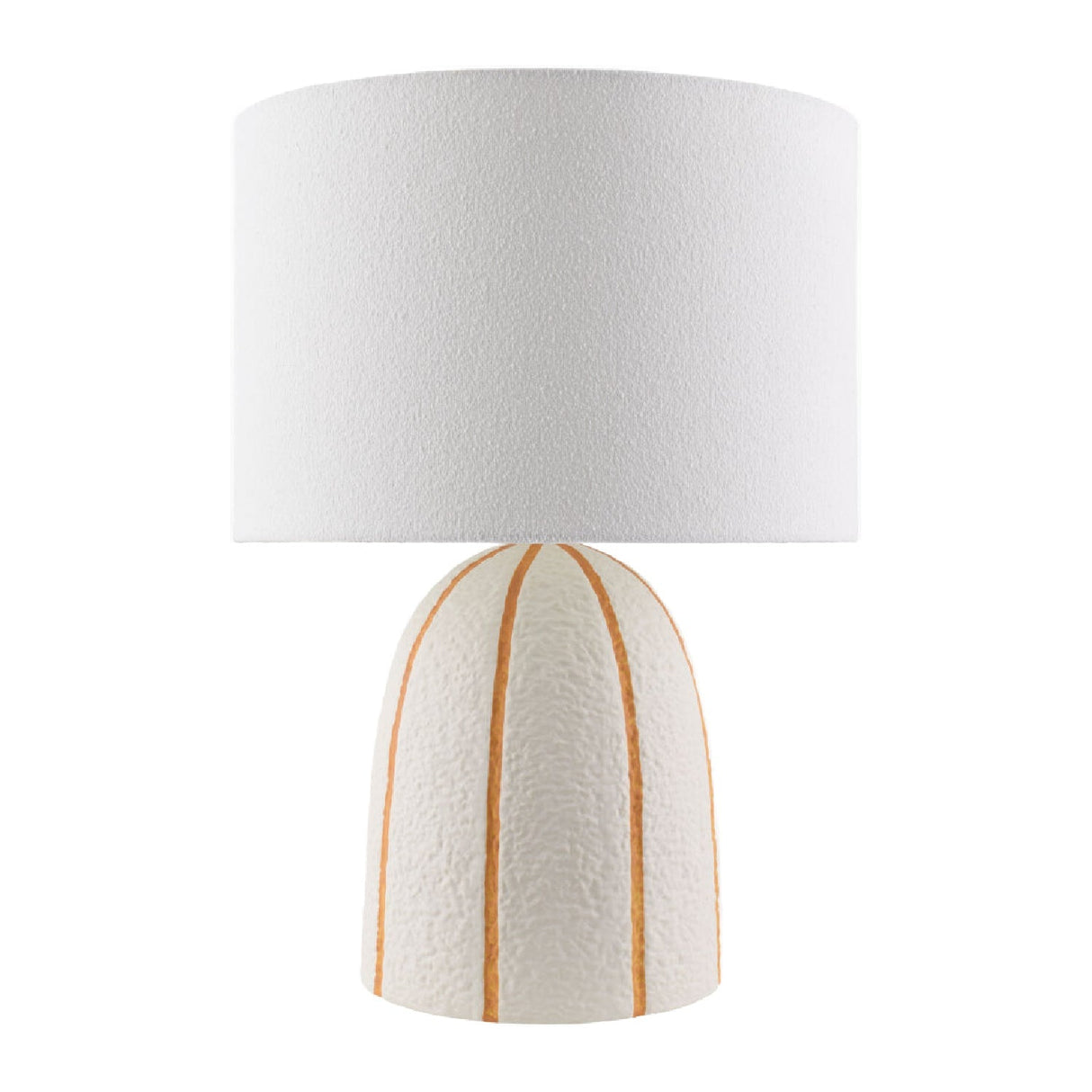 Modern European furniture - Vertical Lined Ceramic Table Lamp - www.oroa.com