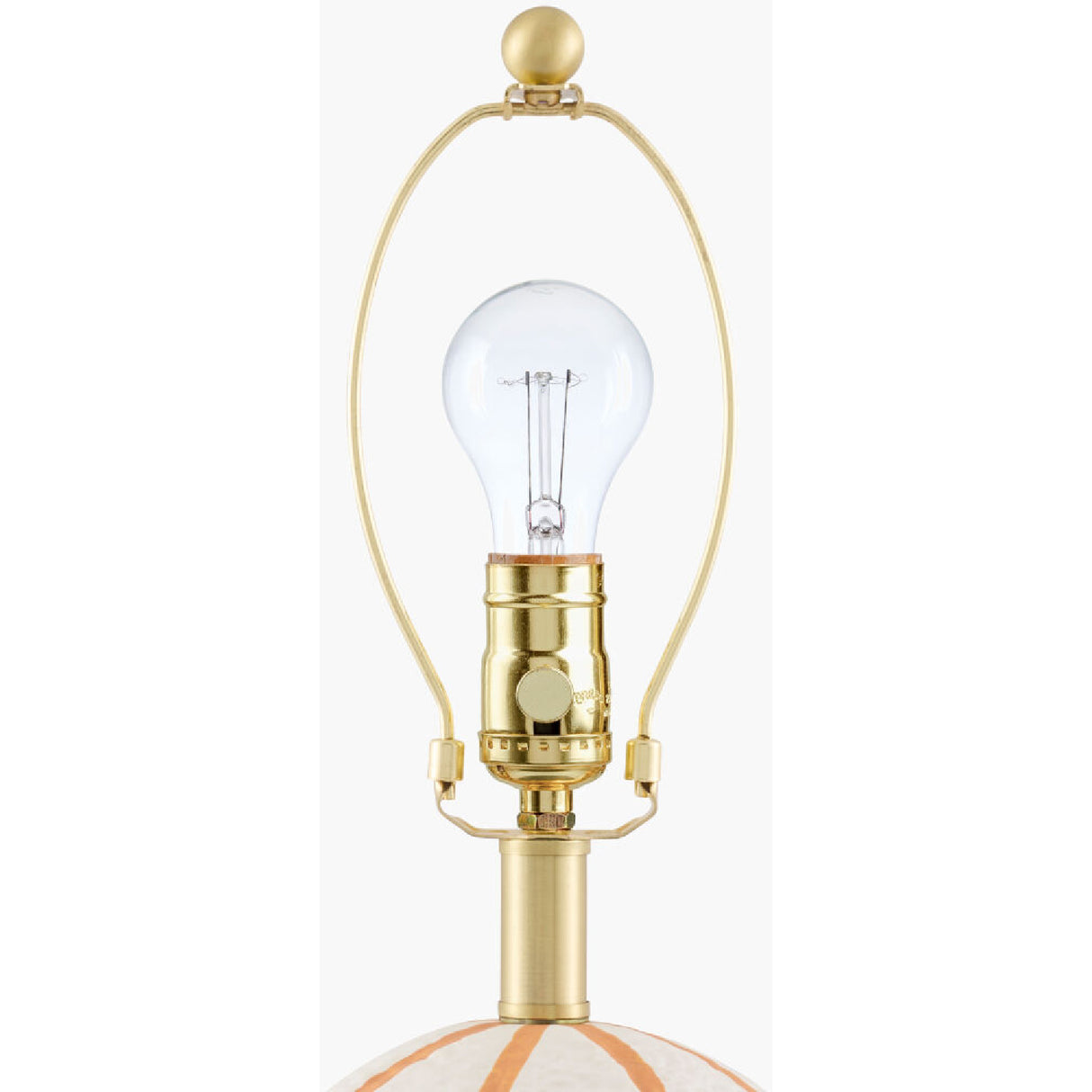 Modern European furniture - Vertical Lined Ceramic Table Lamp - www.oroa.com