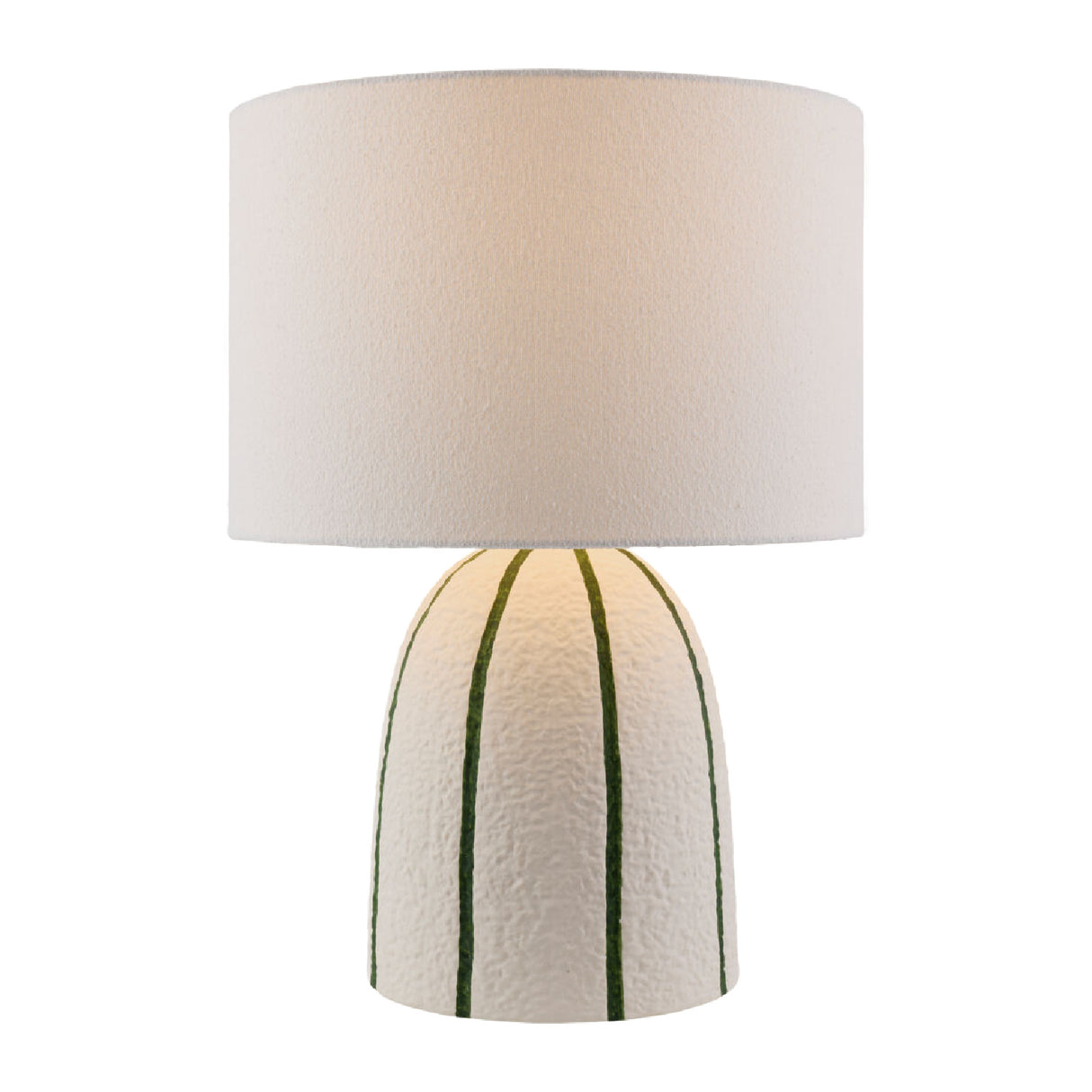 Modern European furniture - Vertical Lined Ceramic Table Lamp - www.oroa.com
