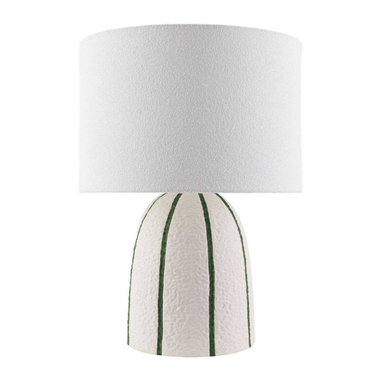 Modern European furniture - Vertical Lined Ceramic Table Lamp - www.oroa.com
