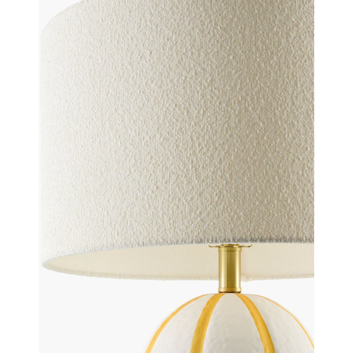Modern European furniture - Vertical Lined Ceramic Table Lamp - www.oroa.com