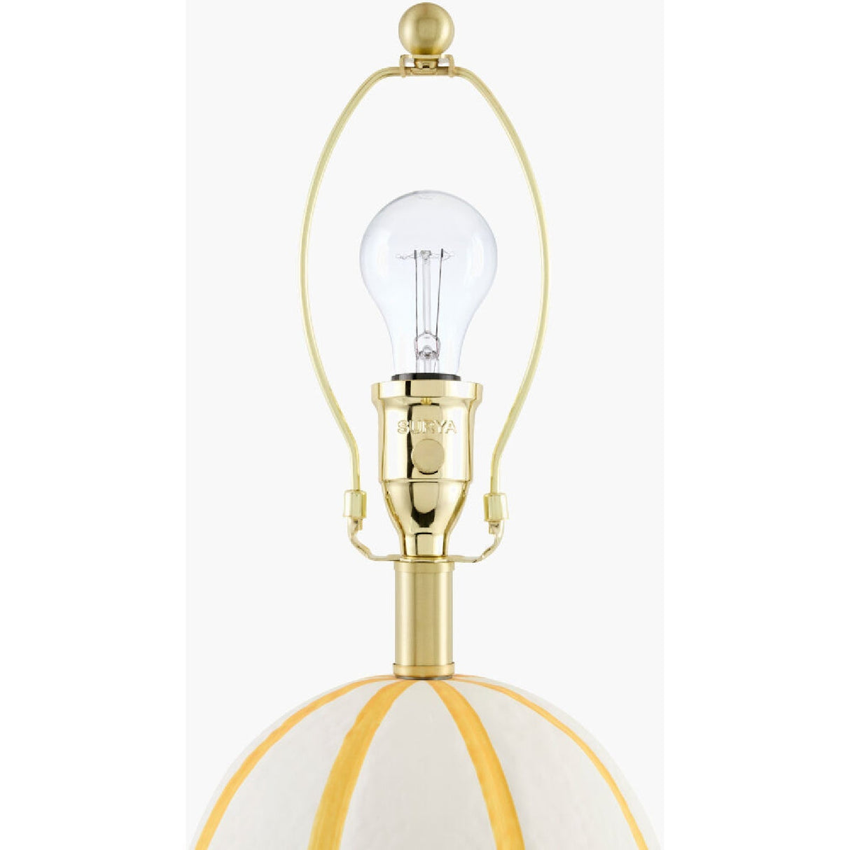 Modern European furniture - Vertical Lined Ceramic Table Lamp - www.oroa.com