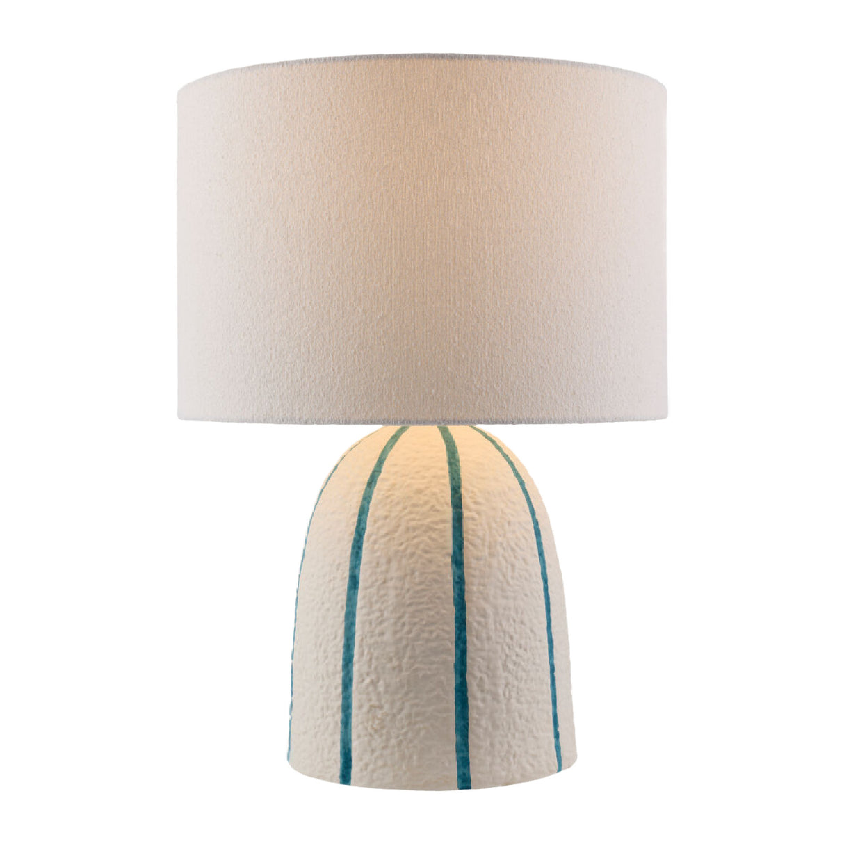 Modern European furniture - Vertical Lined Ceramic Table Lamp - www.oroa.com
