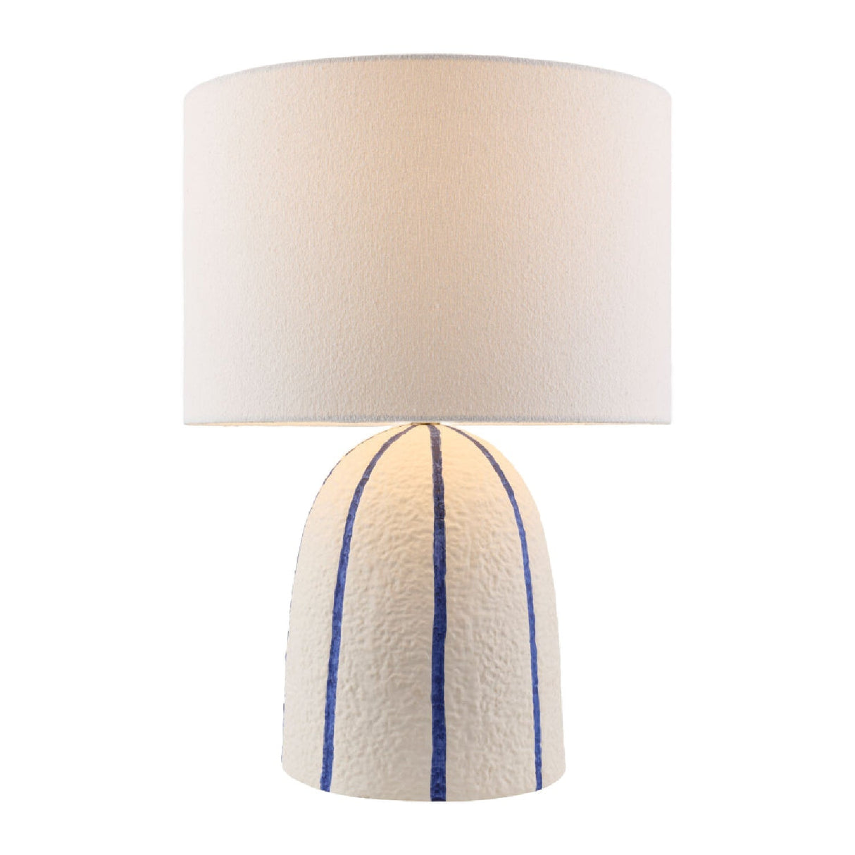 Modern European furniture - Vertical Lined Ceramic Table Lamp - www.oroa.com