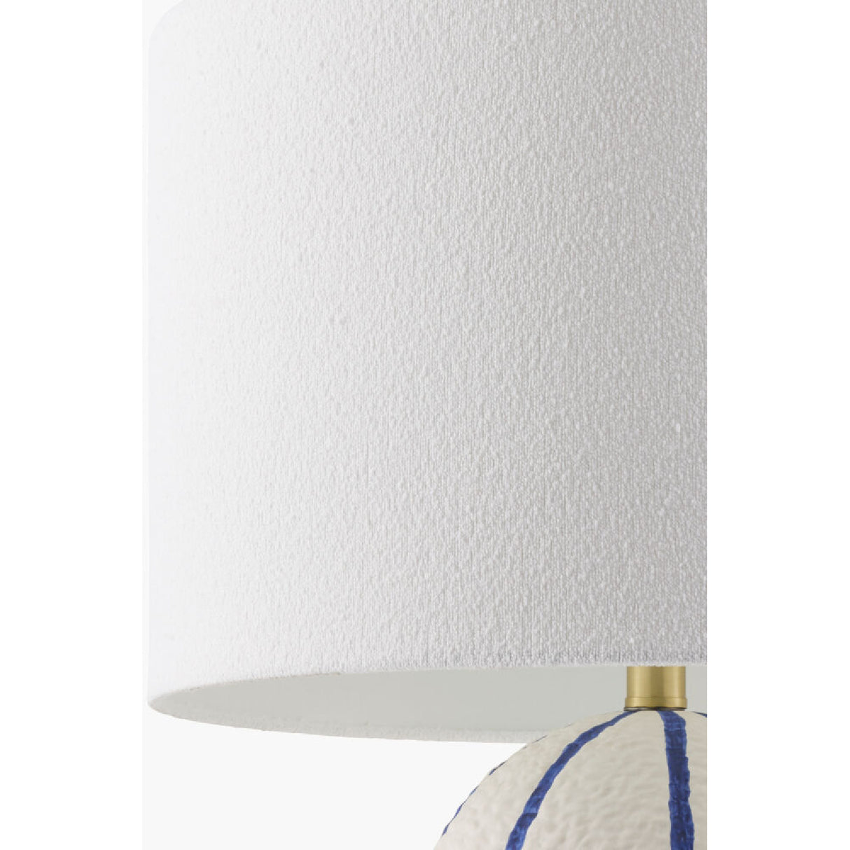 Modern European furniture - Vertical Lined Ceramic Table Lamp - www.oroa.com
