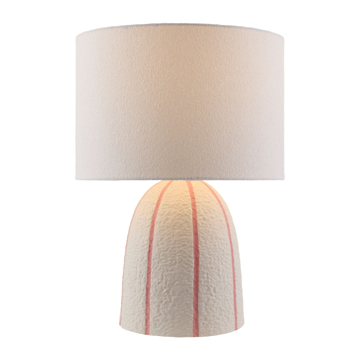 Modern European furniture - Vertical Lined Ceramic Table Lamp - www.oroa.com