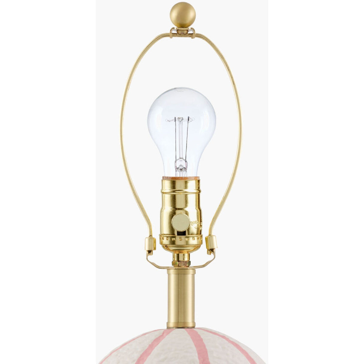 Modern European furniture - Vertical Lined Ceramic Table Lamp - www.oroa.com