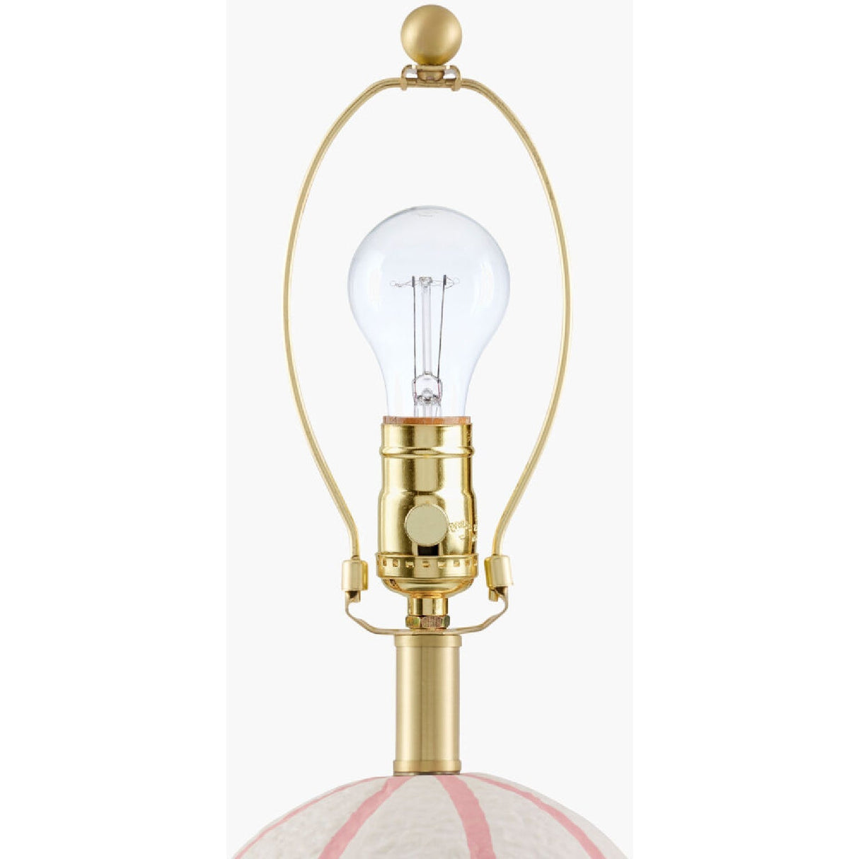 Modern European furniture - Vertical Lined Ceramic Table Lamp - www.oroa.com
