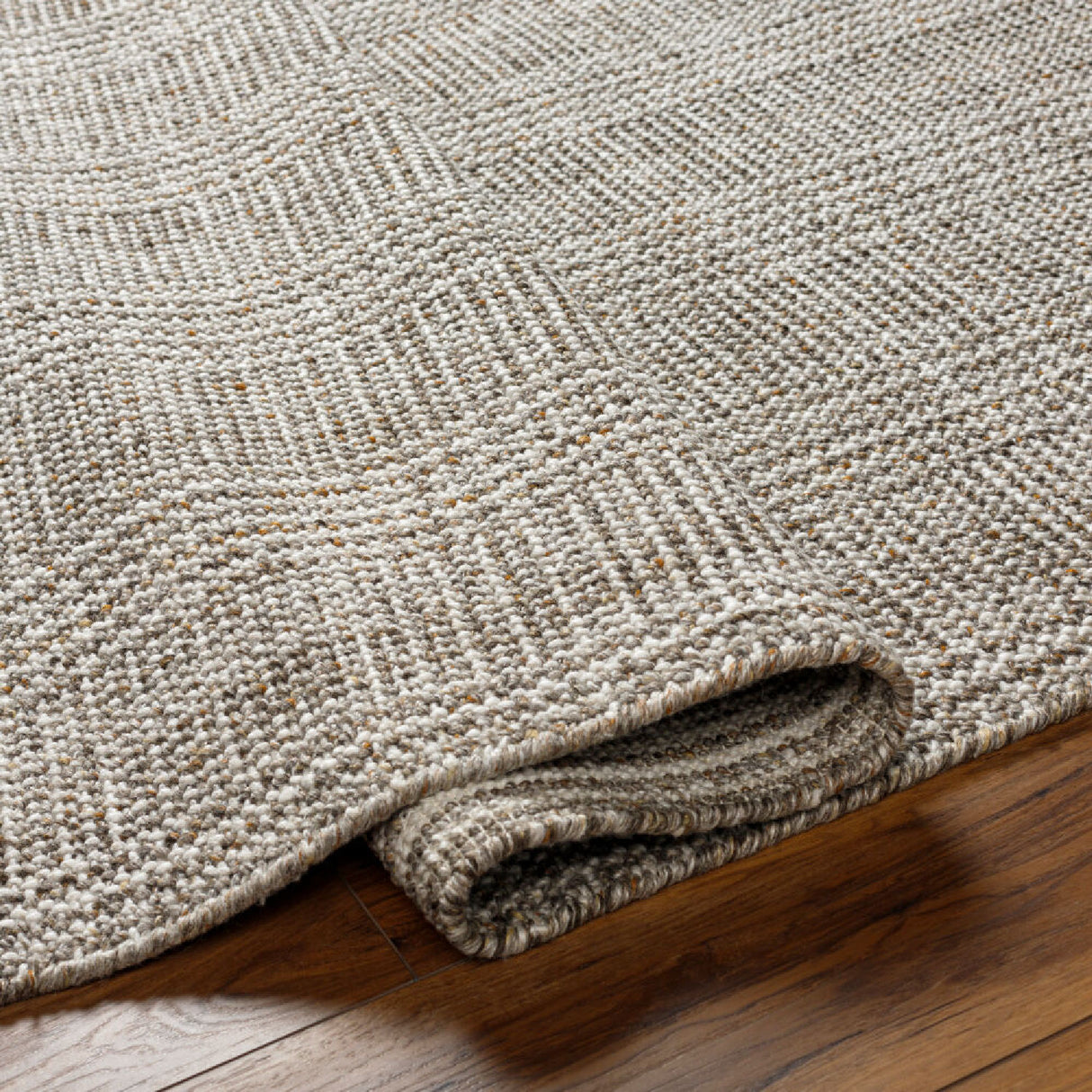 Modern furniture - Hand-Loomed Gray Yarn Carpet - www.oroa.com