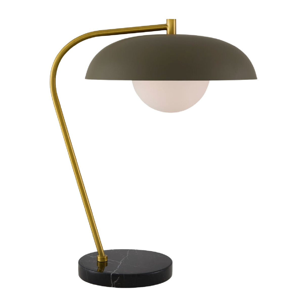 Modern European furniture - Glass Shade Sloped Table Lamp - www.oroa.com
