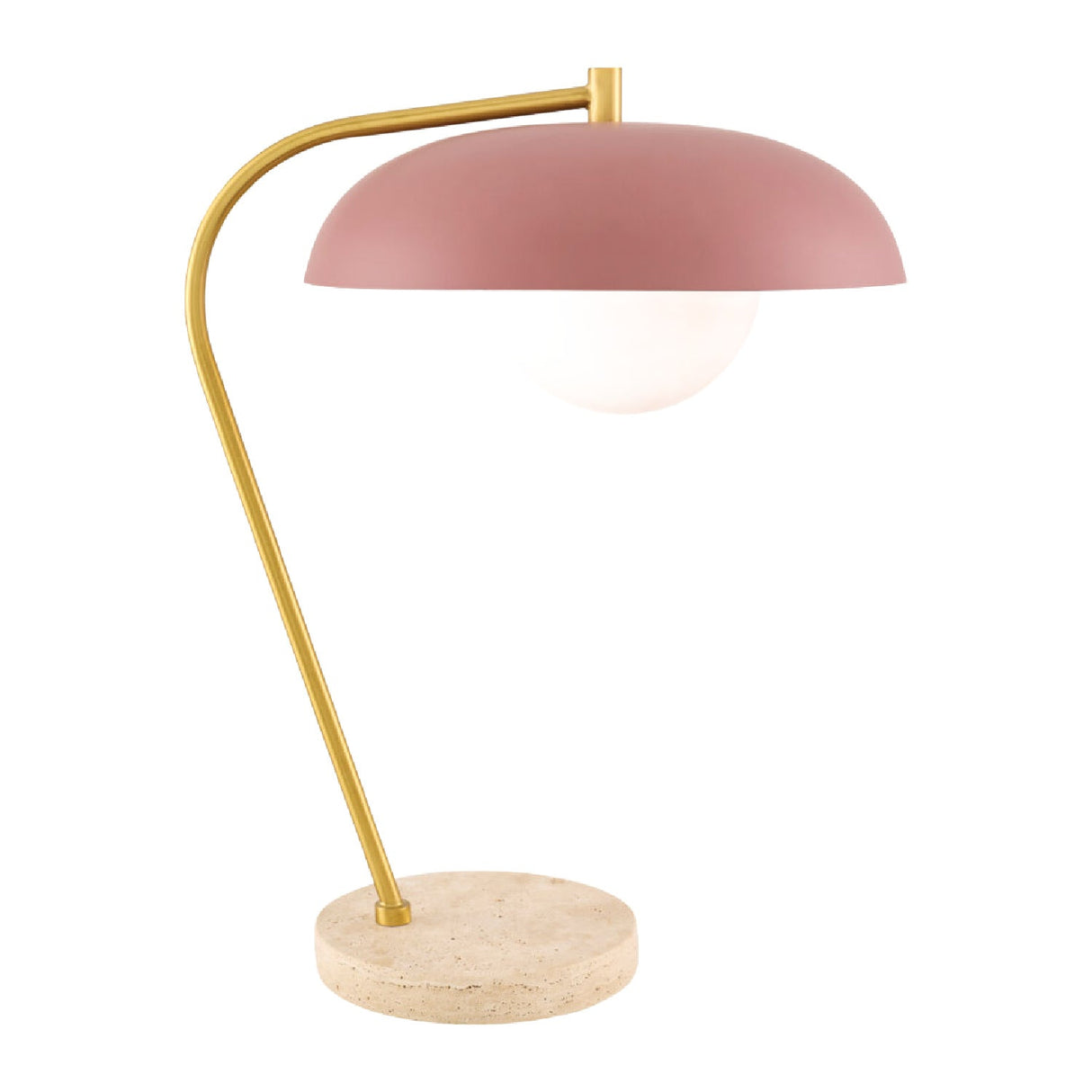 Modern European furniture - Glass Shade Sloped Table Lamp - www.oroa.com
