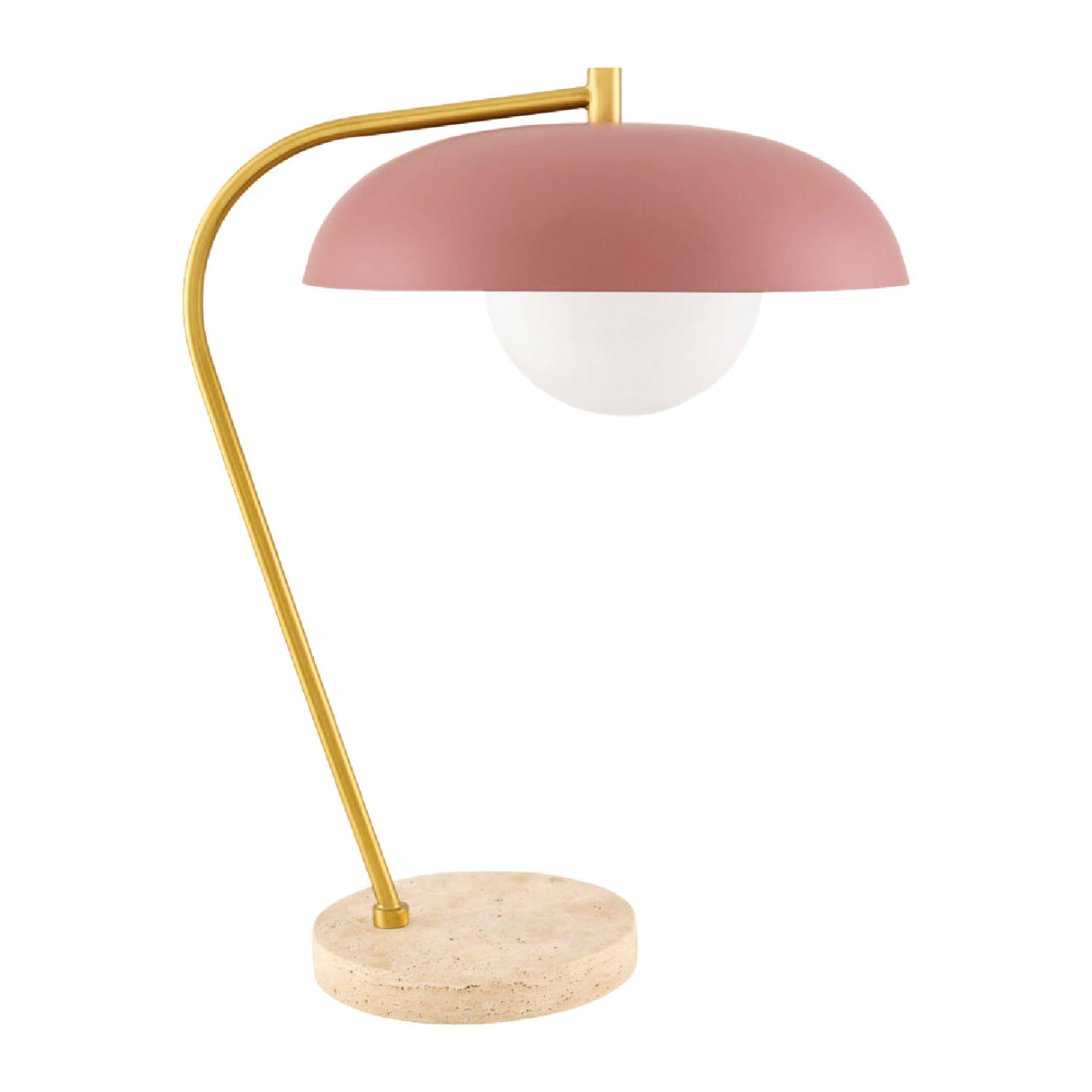 Modern European furniture - Glass Shade Sloped Table Lamp - www.oroa.com