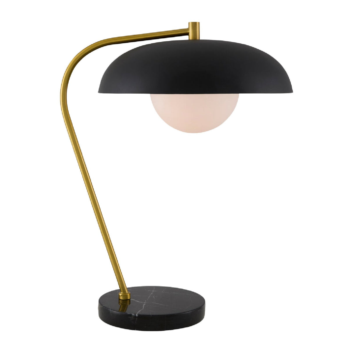 Modern European furniture - Glass Shade Sloped Table Lamp - www.oroa.com