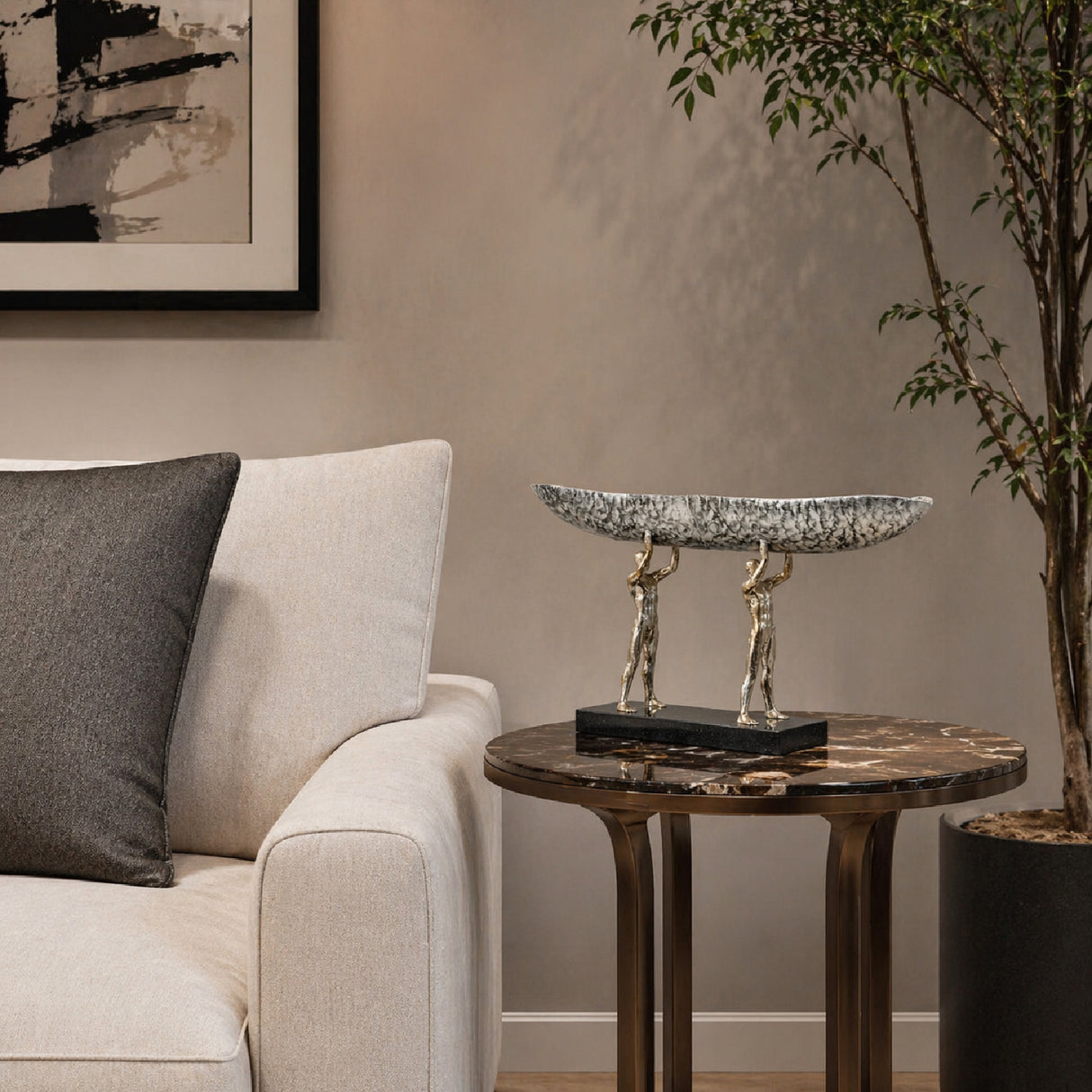 Modern furniture - Sculptured Iron Decorative Bow - www.oroa.com