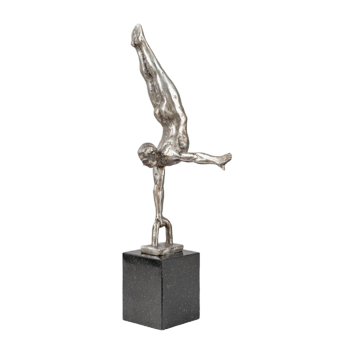 Modern European furniture - Antiqued Iron Handstand Sculpture - www.oroa.com