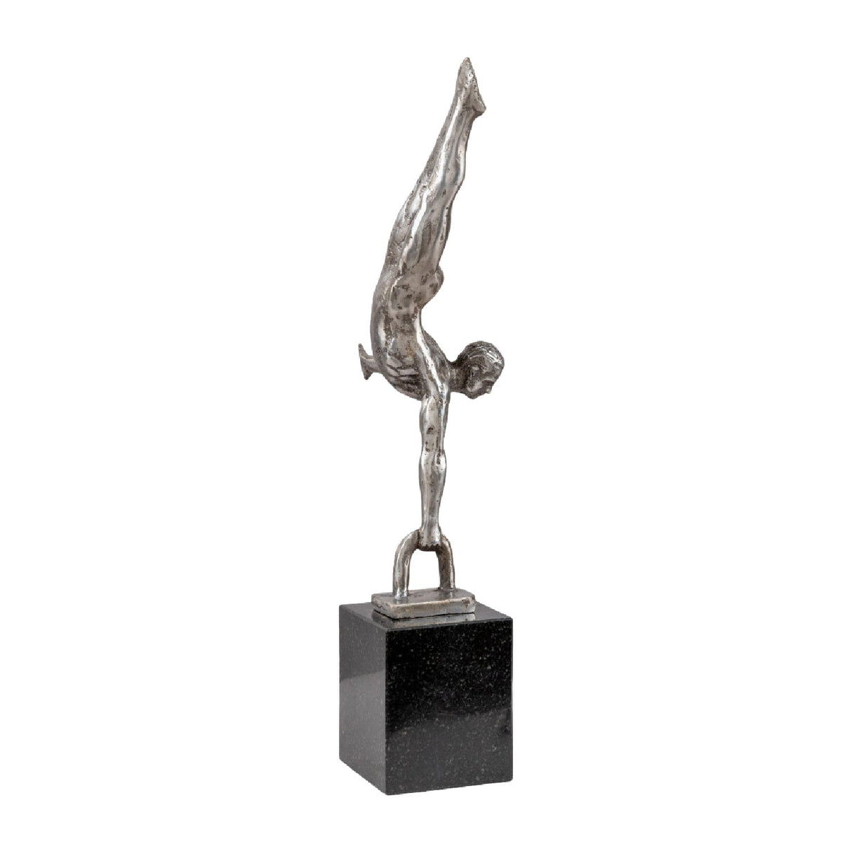 Modern European furniture - Antiqued Iron Handstand Sculpture - www.oroa.com